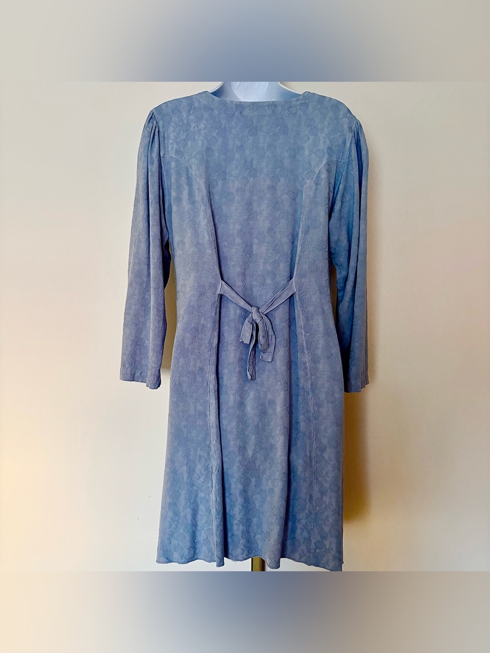 Holy Clothing Tunic Top Blouse Womens Large Buttons Embroidery Velvet Tie Back - Picture 4 of 13